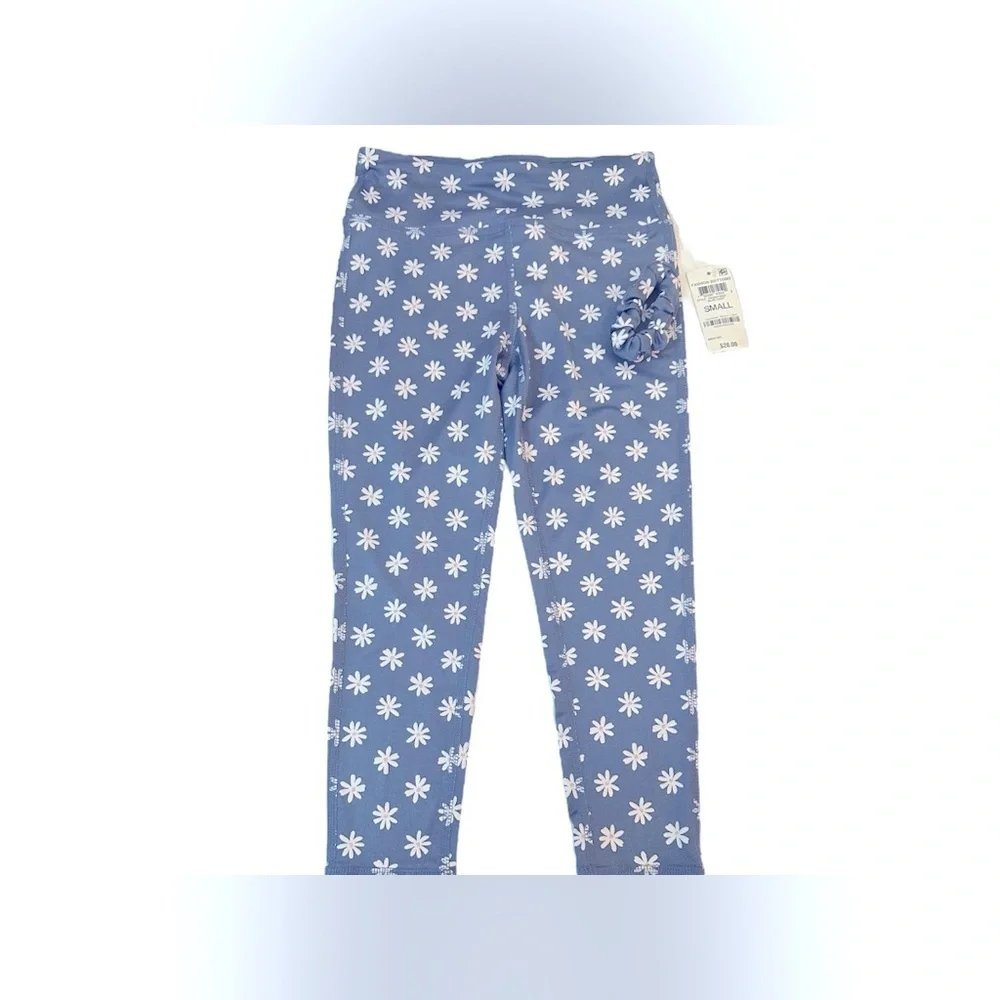 Ideology Blue and White Daisy Print Leggings